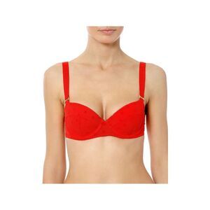 STELLAMCCARTNEY Intimates Red Adjustable Molded Seamed Cups Underwire Bra 36 A